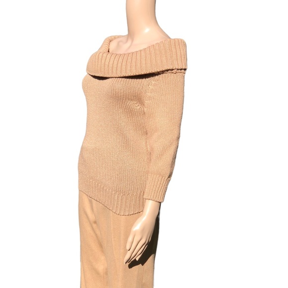 COPY - CELINE NWOT cashmere and silk golden beige sweater Sz m - Picture 6 of 13